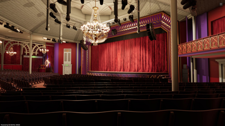 Glassalen i Tivoli, 3D salsoversigt